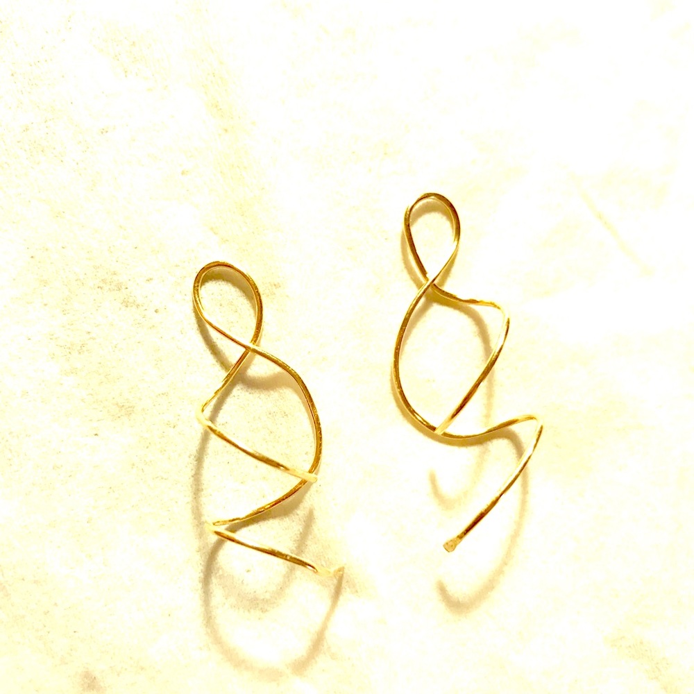 14 karat Gold Filled Spiral Earrings
